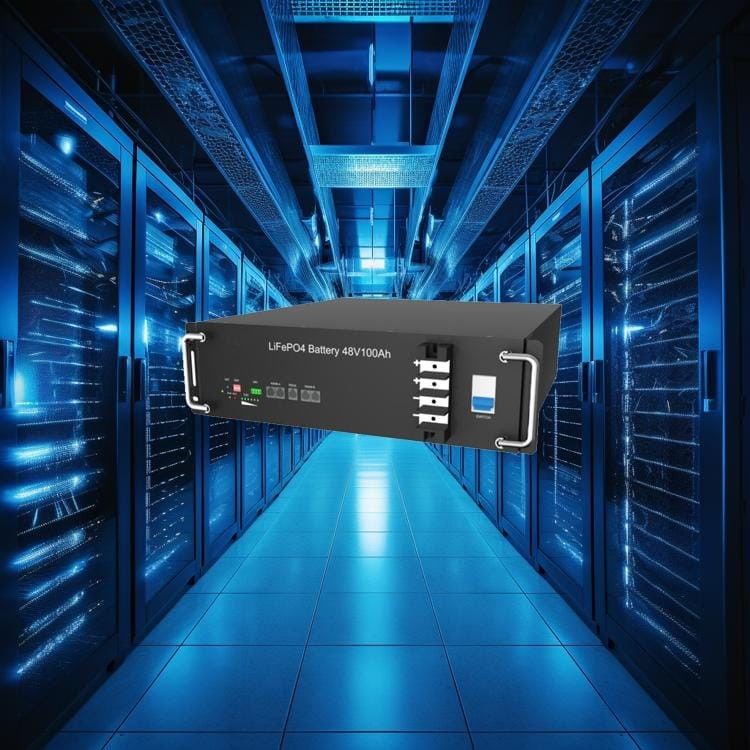 Baterai Paket 24v 200ah Lithium Ion Baterai Rak dipasang Baterai Sistem Surya Energi penyimpanan
