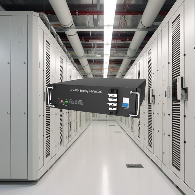 48V 100ah Rack LiFePO4 Baterai Modul isi ulang untuk penyimpanan energi industri rumah