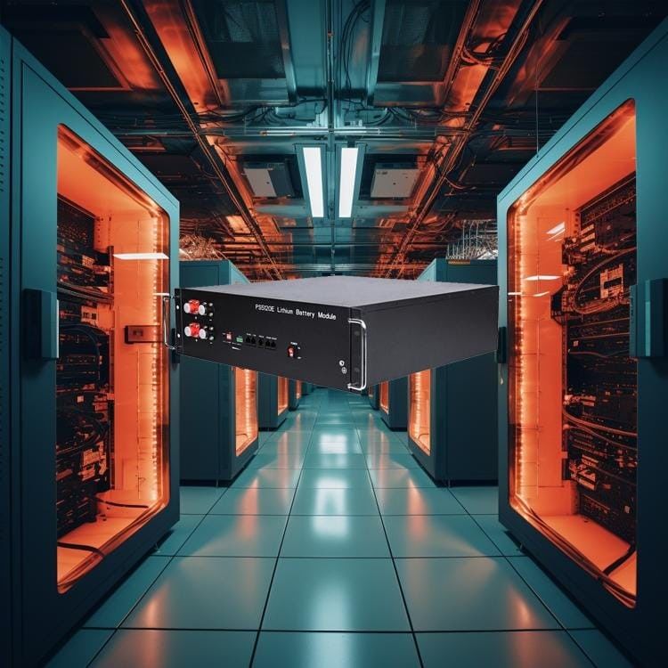 50kWh Tegangan tinggi Lifepo4 Rackmount Lithium Battery Energy Storage Setup untuk tujuan industri