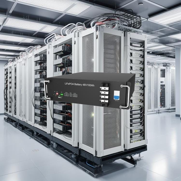 51.2v 5.12kwh Baterai Lithium Rack Mounted Untuk Penyimpanan Energi