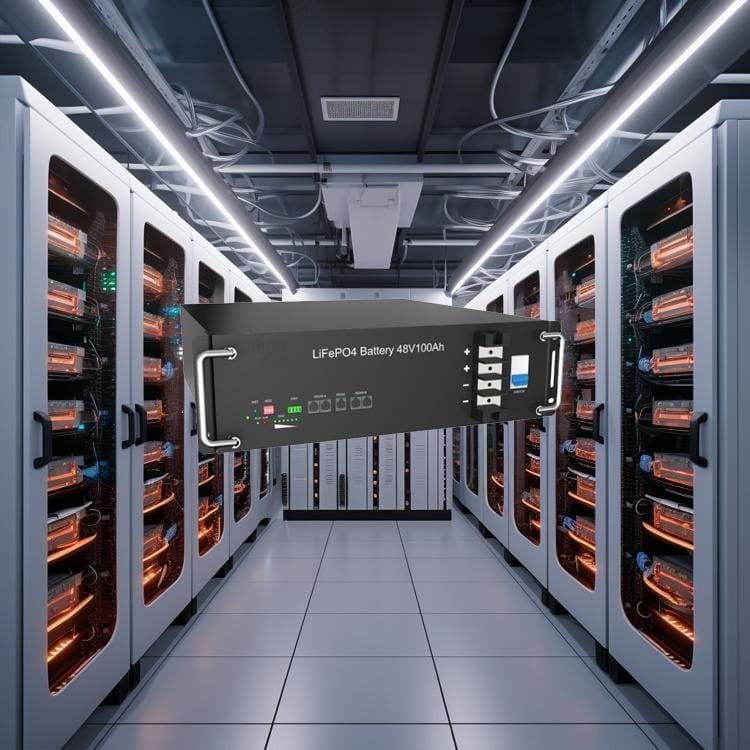 Penyimpanan Energi Surya Baterai Litium Rackmount 48V 51.2V 50ah 200ah 6000 Siklus