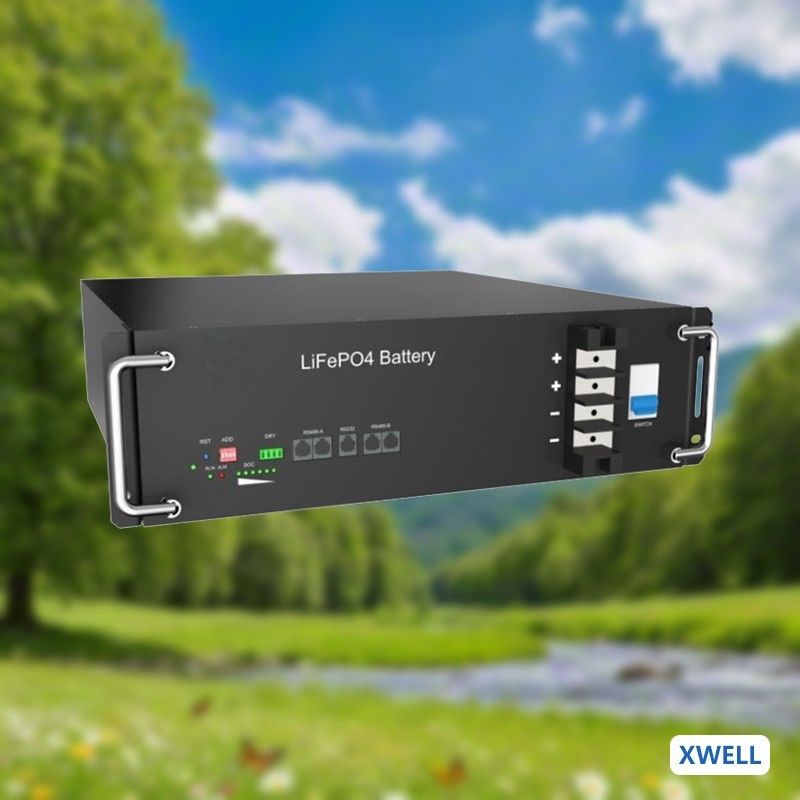 Low Voltage Rackmount Lifepo4 Lithium Battery Power Reserve untuk 30kwh & 50kwh